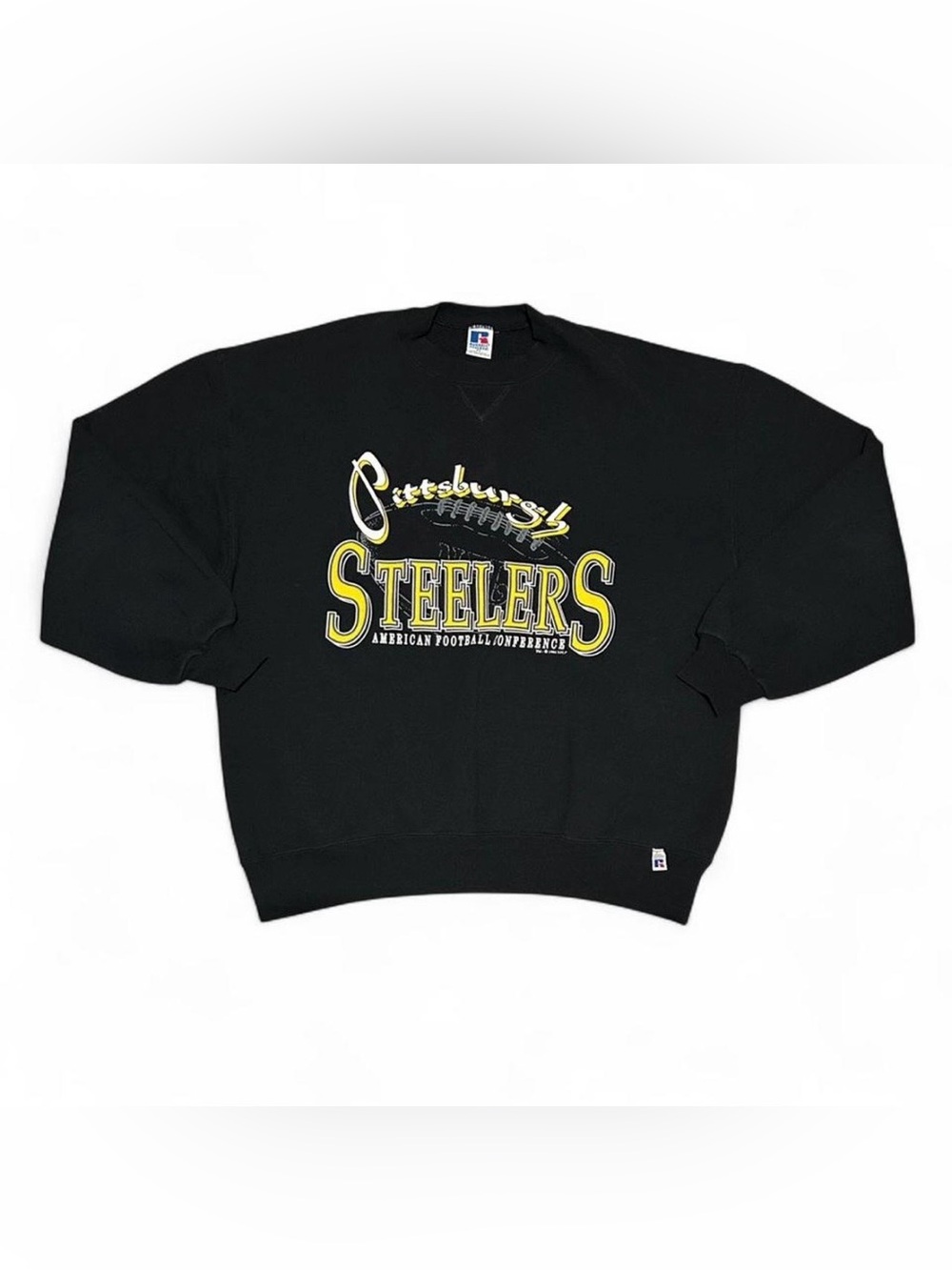 1994 Russell Athletic Pittsburgh Steelers Black Crewneck Sweatshirt
